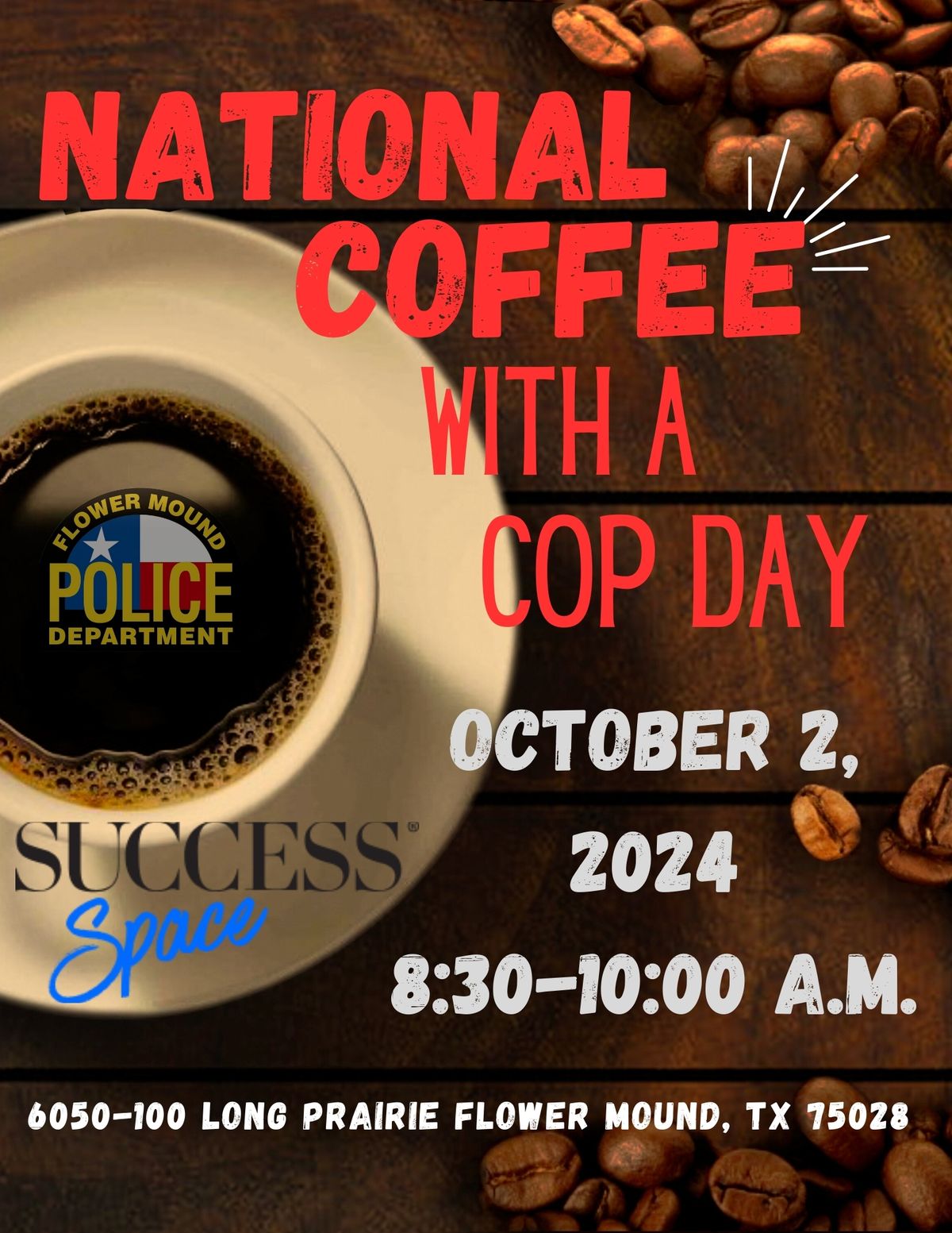 National Coffee with a Cop Event at Success Space FM!