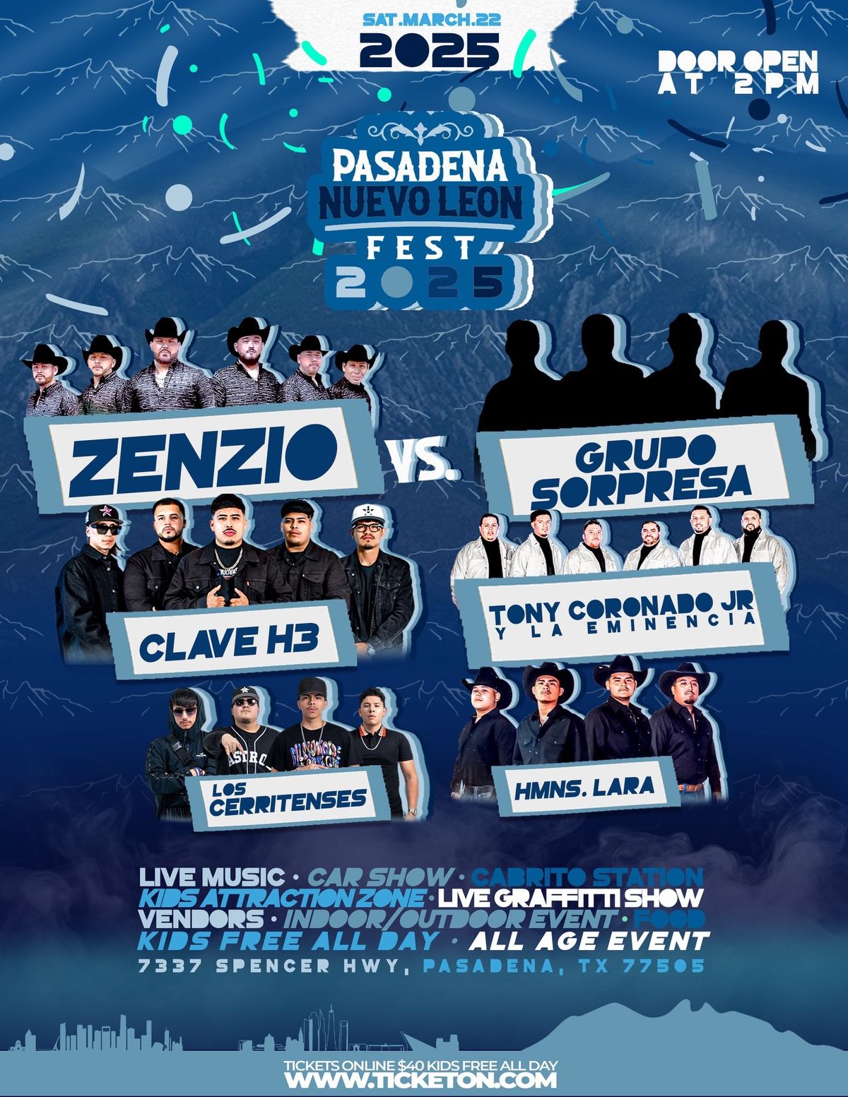 Pasadena Nuevo Le\u00f3n Fest 2025 \u201c Zenzio vs ????\u201d