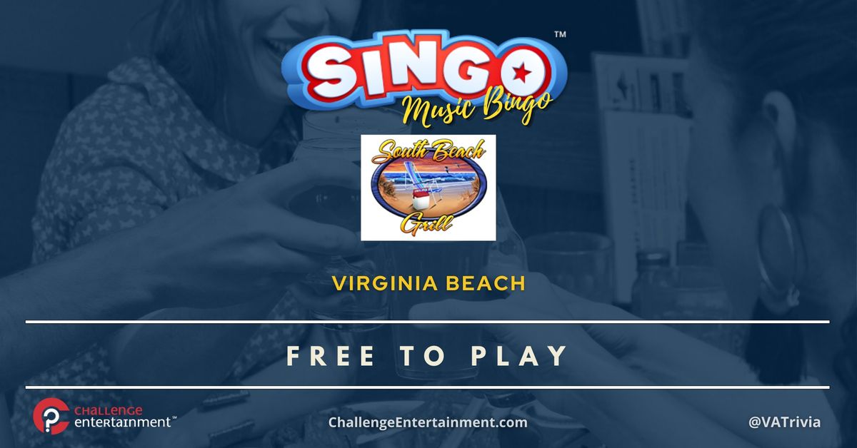 SINGO Music Bingo at South Beach Grill