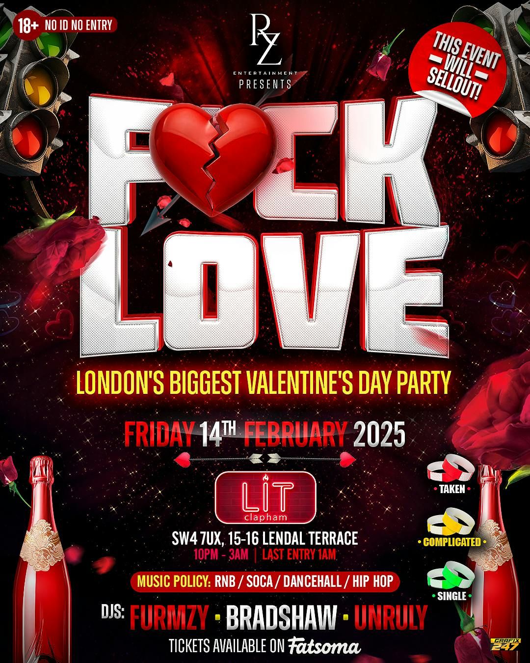 F*CK LOVE \ud83d\udd95\ud83d\udc94 - LONDON'S BIGGEST VALENTINES DAY EVENT 