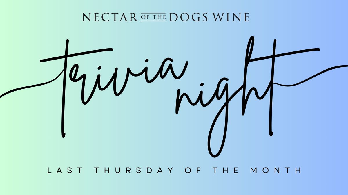 Thirsty Thursday Trivia Night