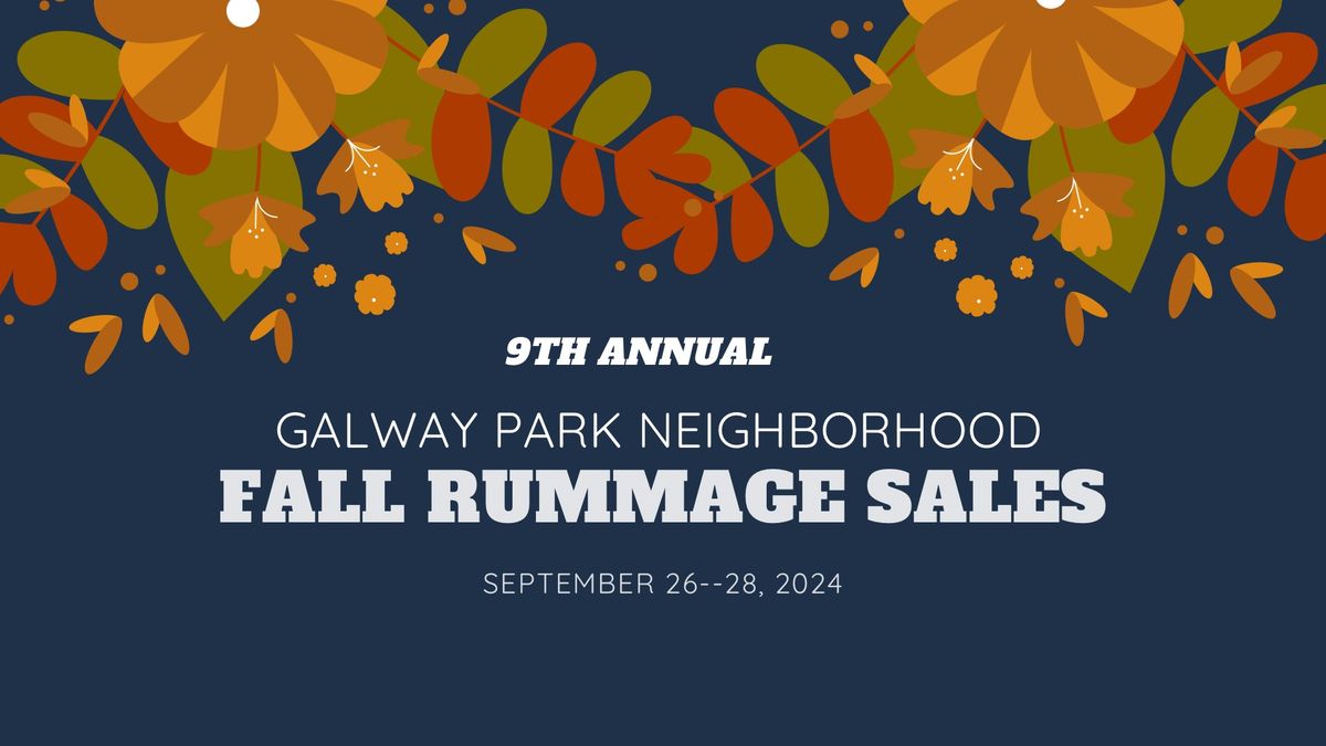 9th Annual Fall Rummage Sales (Galway Park Neighborhood)