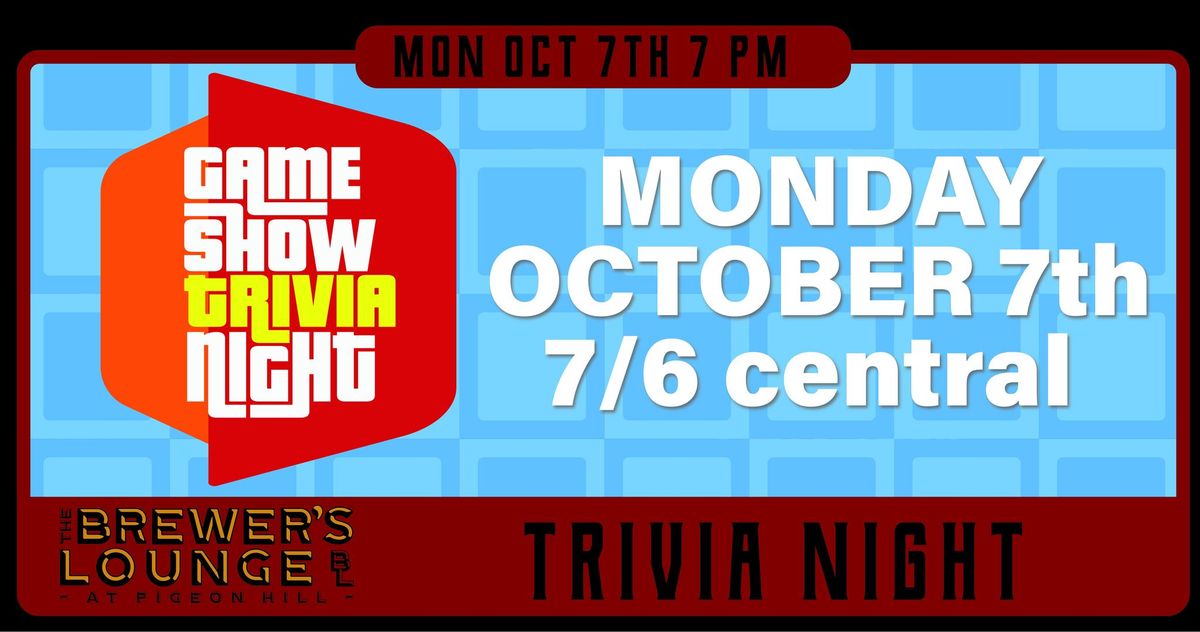 Trivia Night: Game Shows