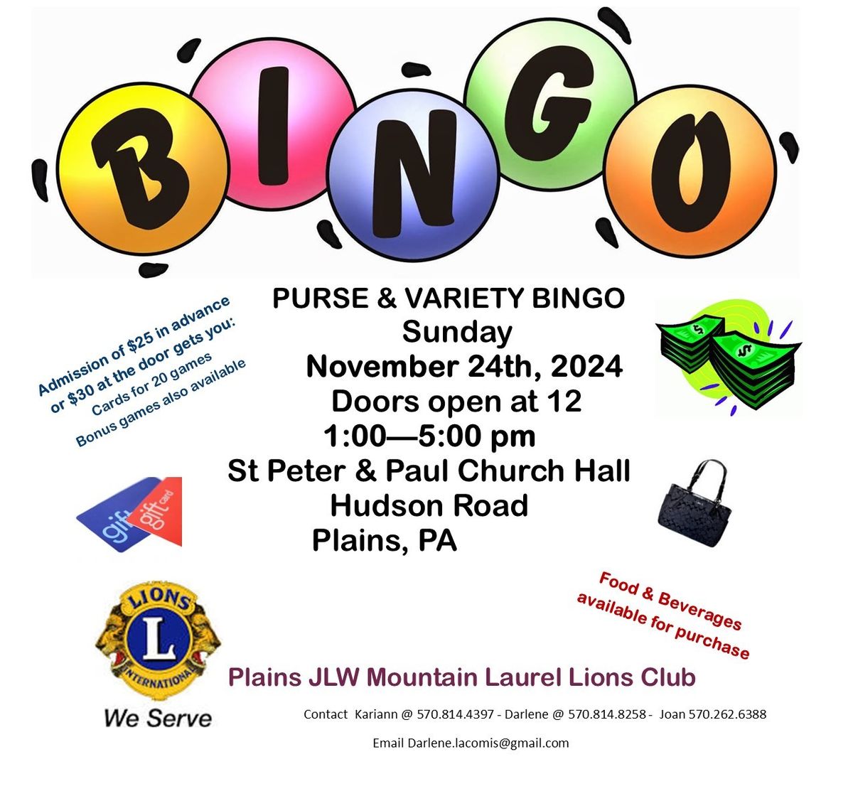 Purse & Variety BINGO