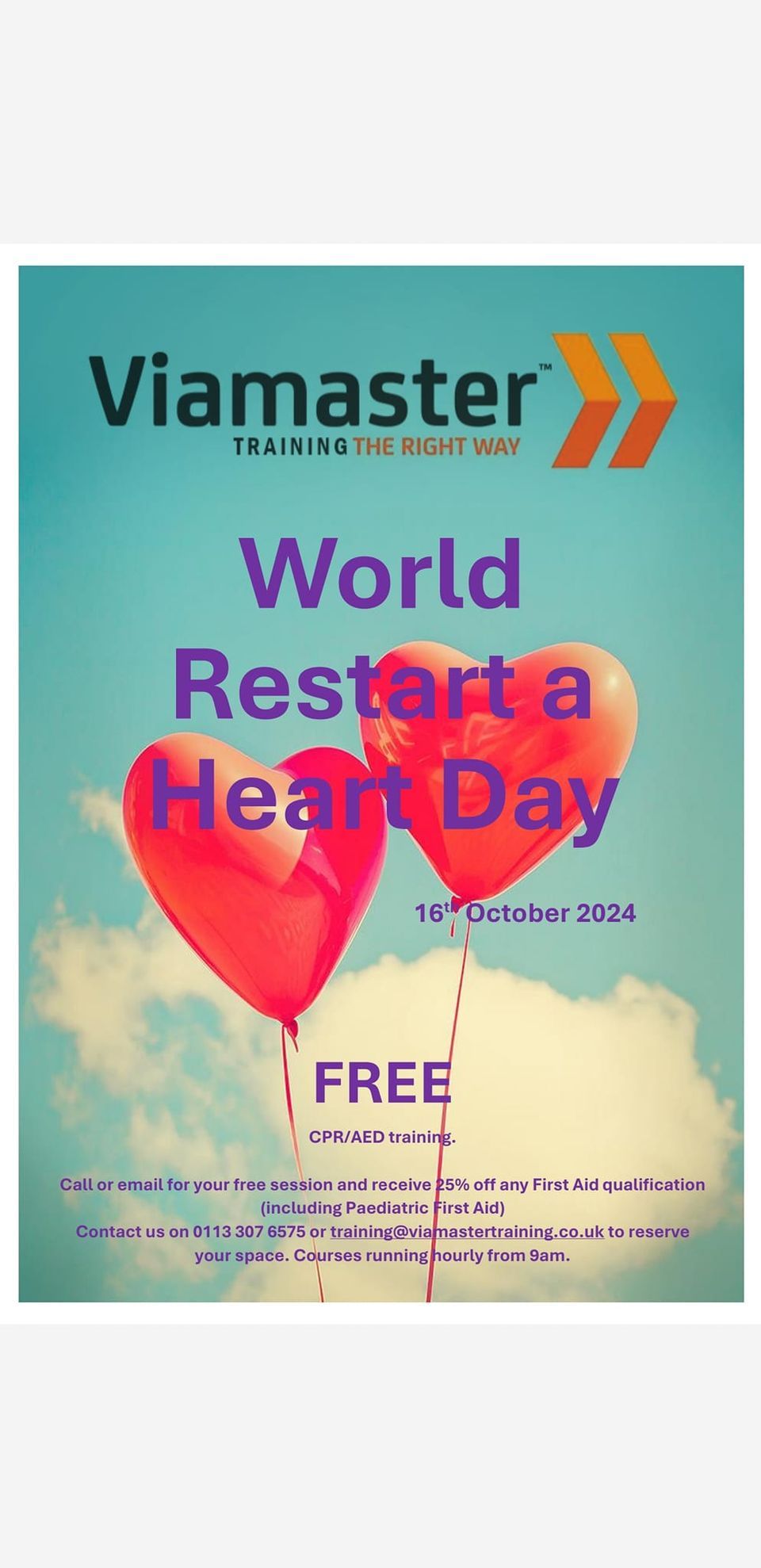 Restart a Heart Day - With Viamaster Training 