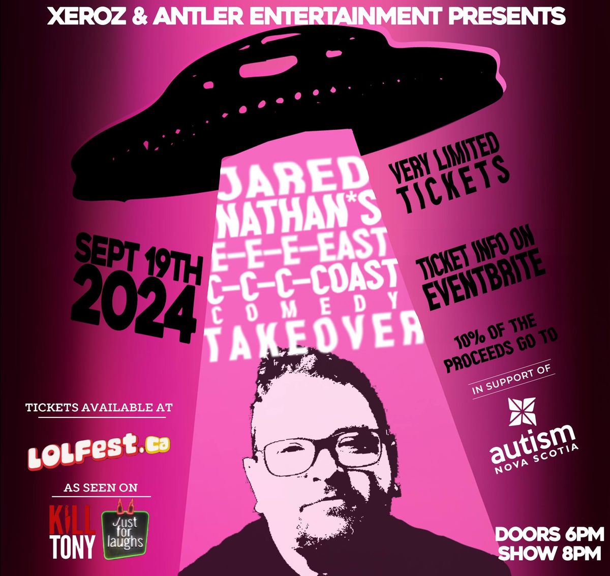 Jared Nathan's E-E-East C-C-Coast Comedy Takeover (LIMITED TICKETS)