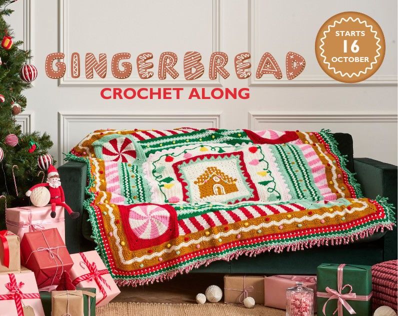 Gingerbread Blanket Crochet Along