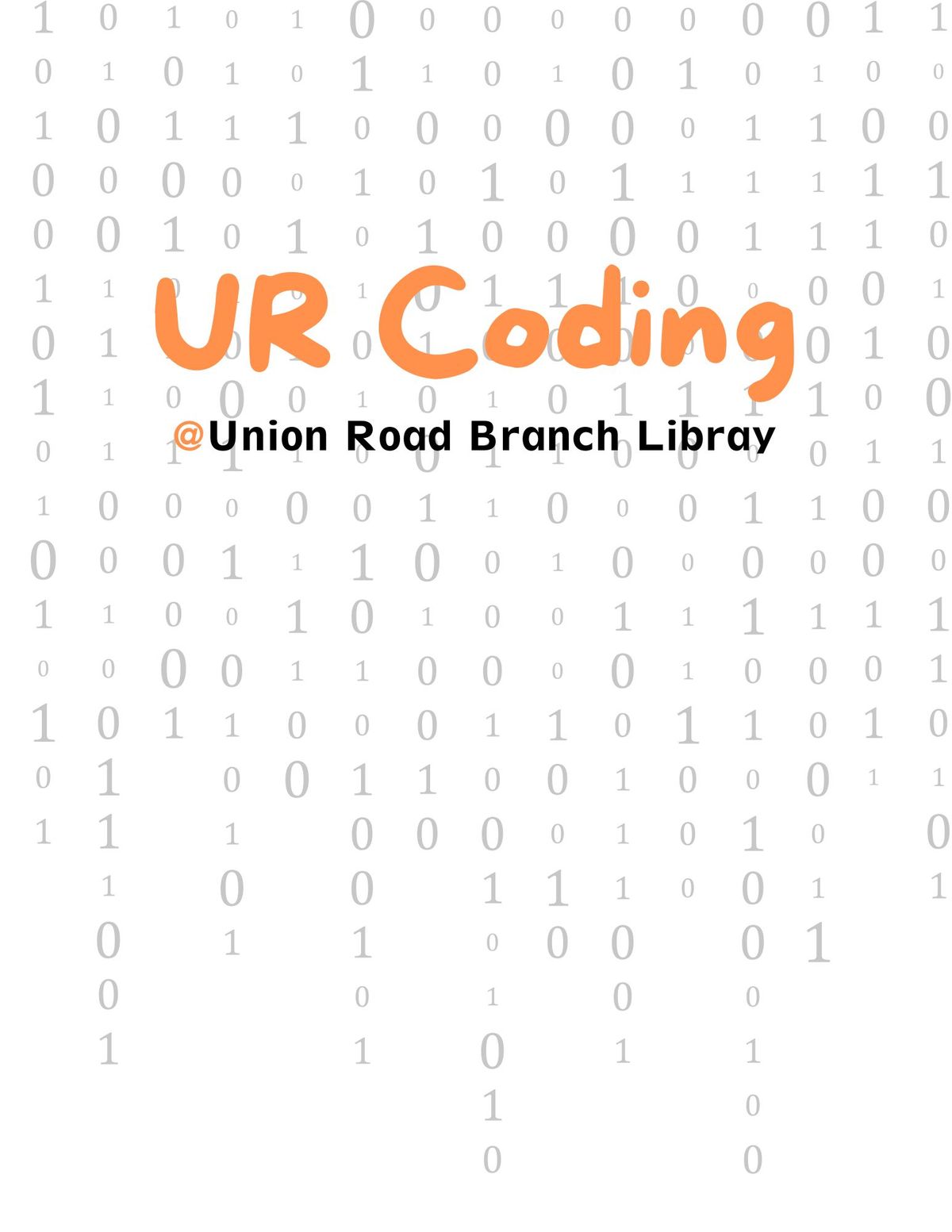 UR Coding @Union Road Branch Library