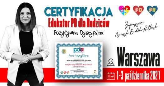 WARSZAWA - Certyfikacja na Edukatora PD Rodzic\u00f3w (TP)