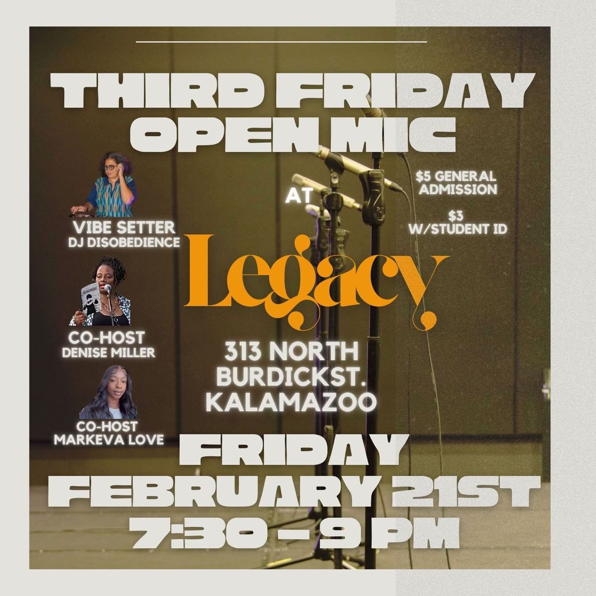 Third Friday Open Mic @ Legacy