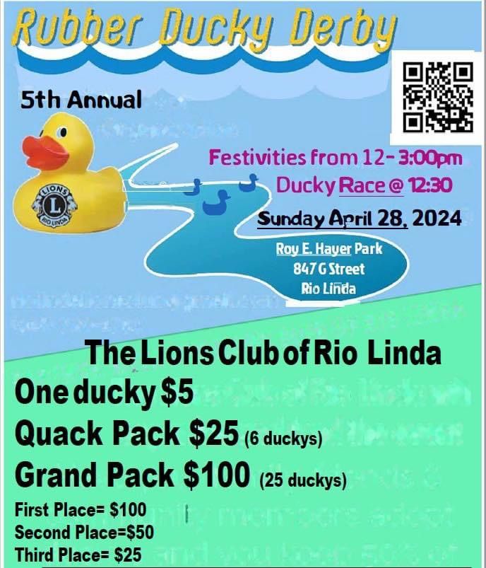 Lions Club of Rio Linda 5th Annual Ducky Derby