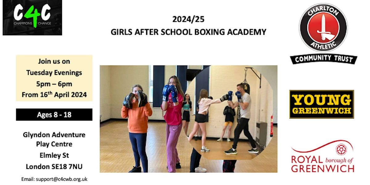 FREE - 2024\/25 Girls After School Boxing Academy