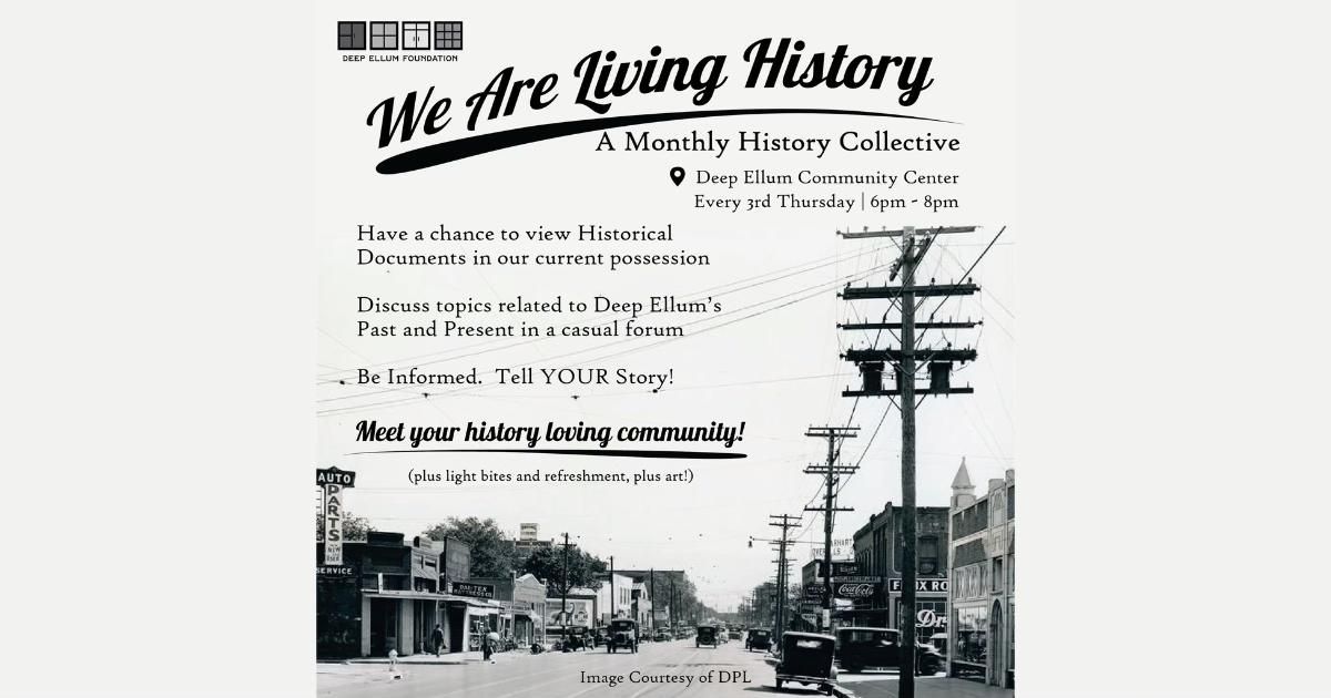 We Are Living History - A Monthly History Collective