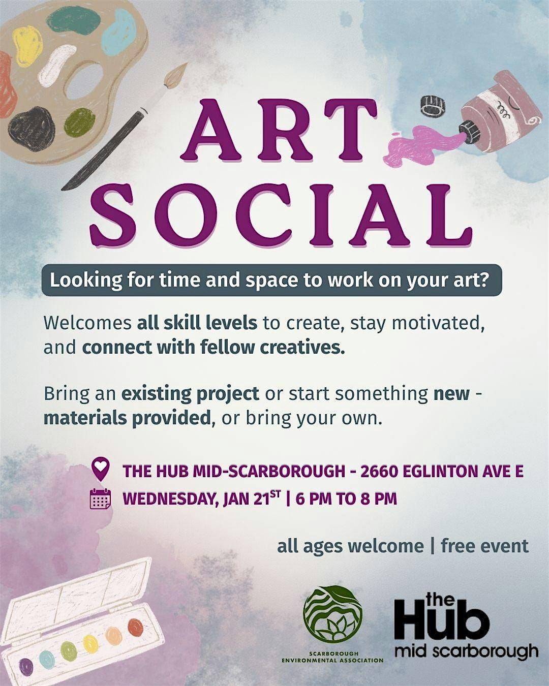 Scarborough Community Art Social - May 20th