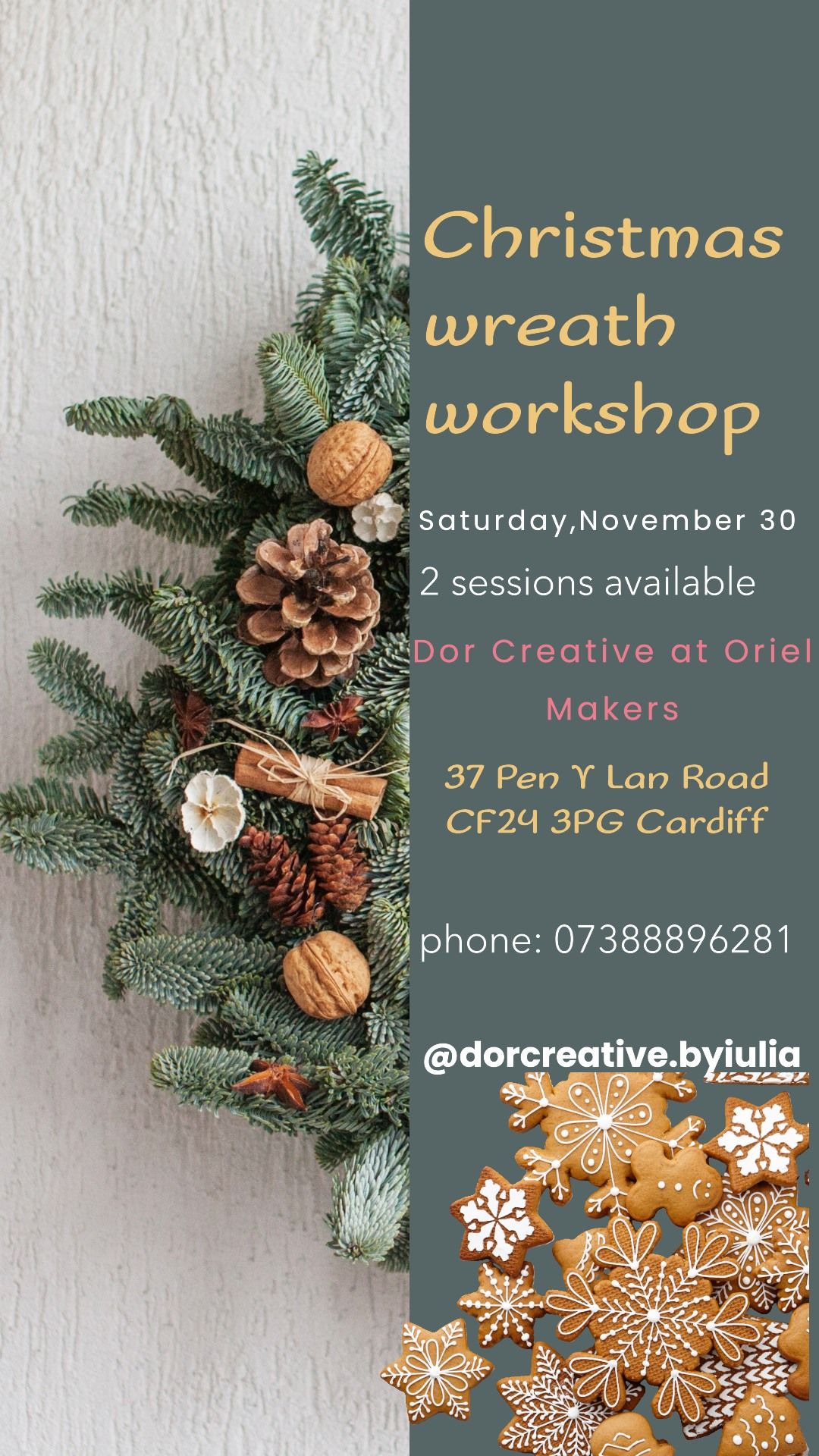 Festive wreath workshop 