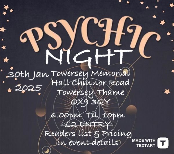 Thame Psychic Night 1-1 Readings