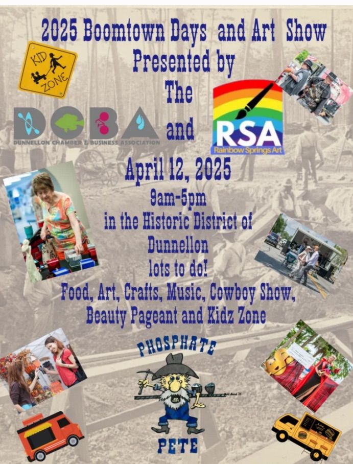 2025 Dunnellon Boomtown Days & Art Show