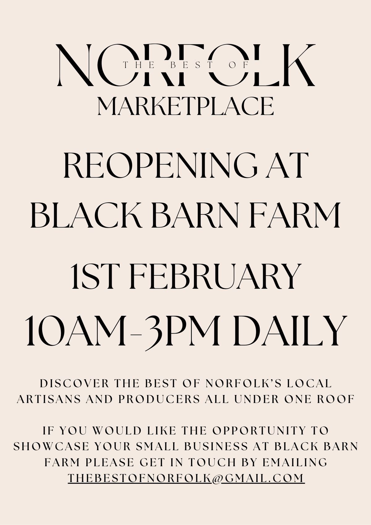 Black Barn Farm Marketplace Reopening