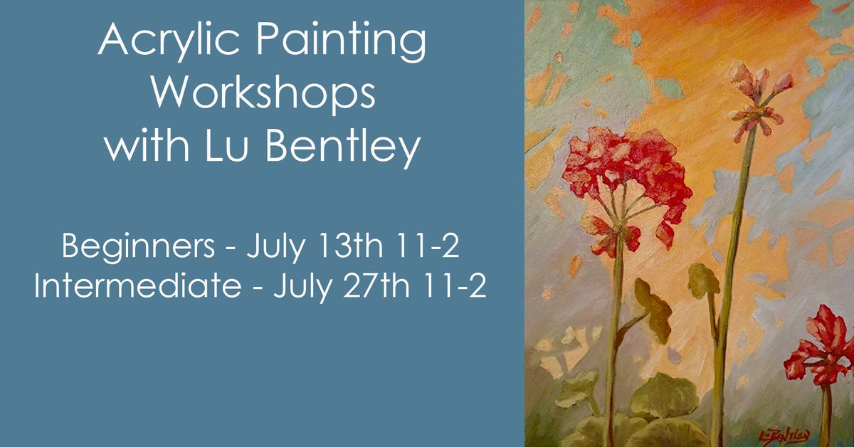Beginners Acrylic Painting Workshop with Lu Bentley