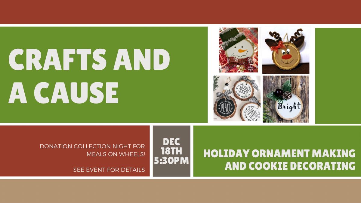 Crafts & A Cause: Meals on Wheels Donation Night