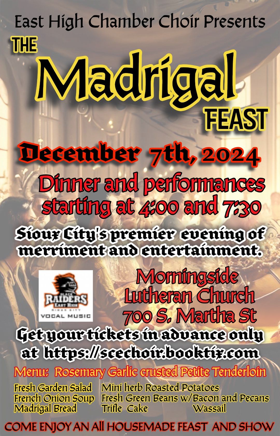 The Madrigal Feast presented by the East High Chamber Choir 