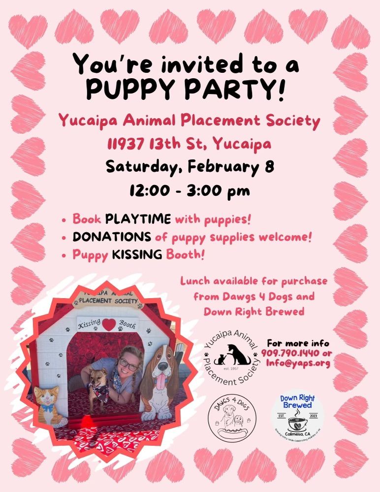 Puppy Party Valentines Event 