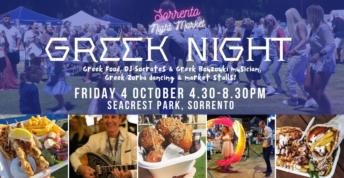 GREEK NIGHT - Sorrento Night Market - Fri 4 Oct