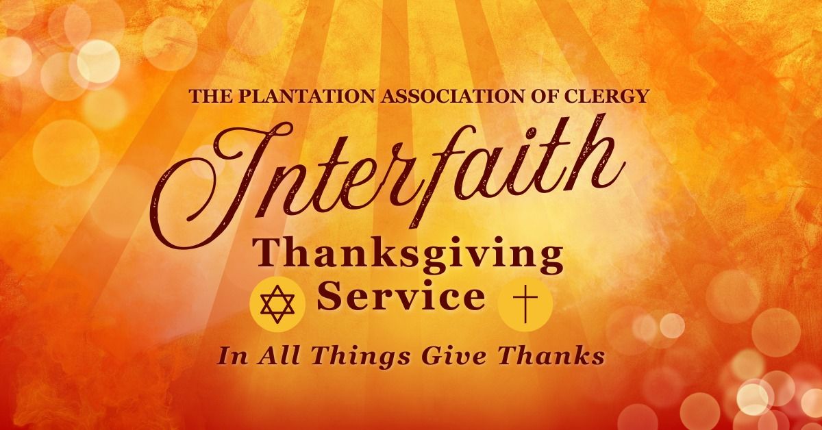 Thanksgiving Interfaith Worship Service