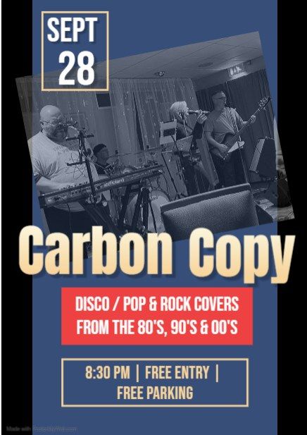 Carbon Copy - A Night of Rock & Pop Covers