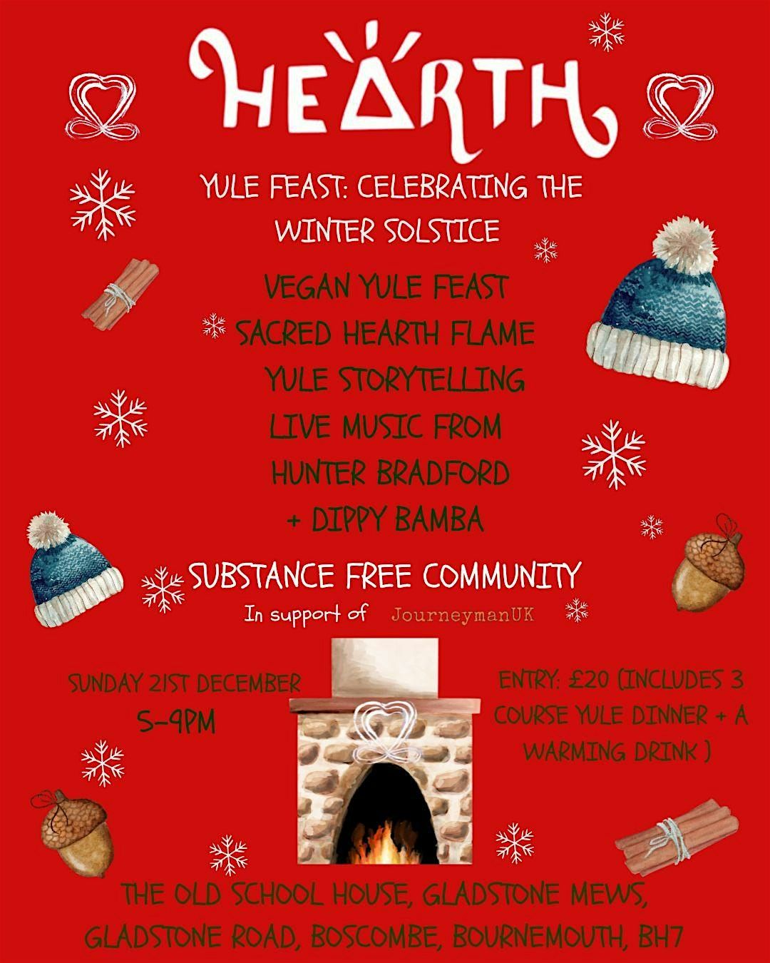 Hearth Yule Feast: Live Music, Homemade Dinner + Storytelling