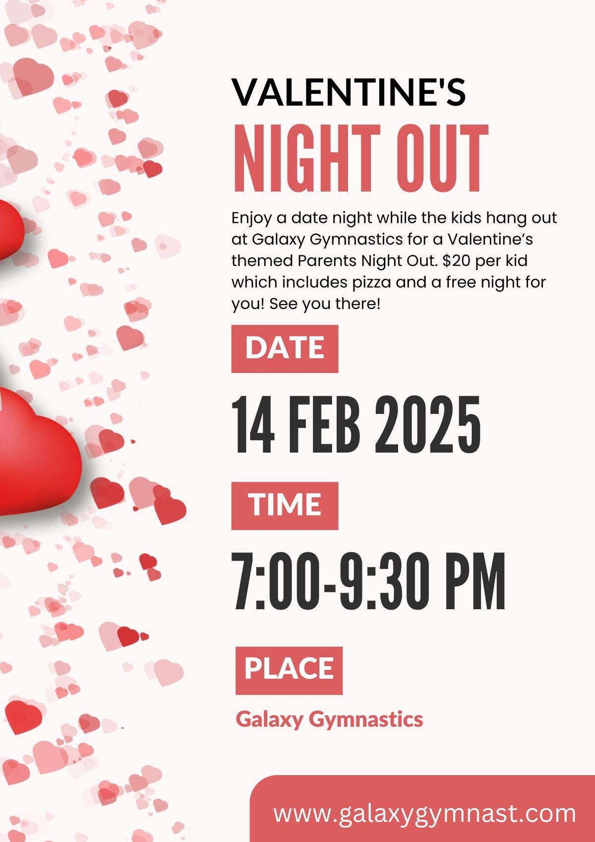 Valentine\u2019s Day Parents Night Out 