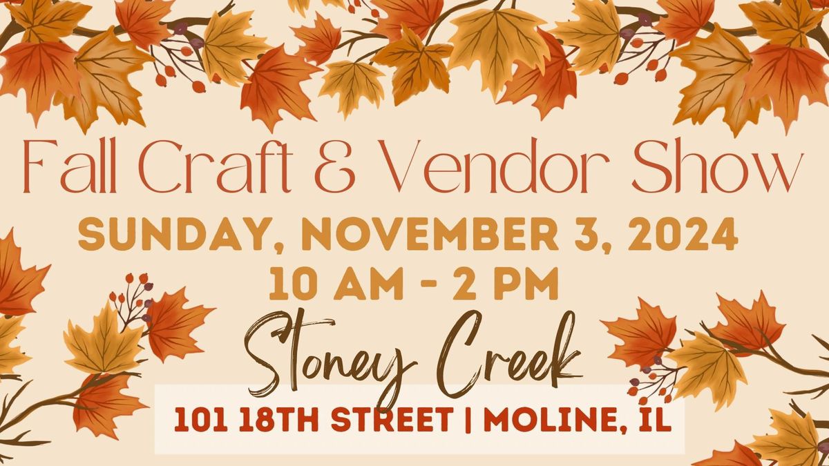 Fall Craft & Vendor Show - 2024