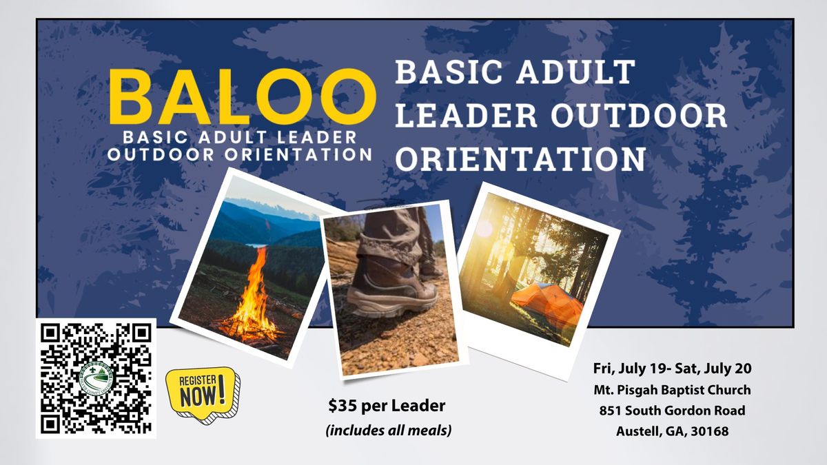 BALOO (Basic Adult Leader Outdoor Orientation) Training