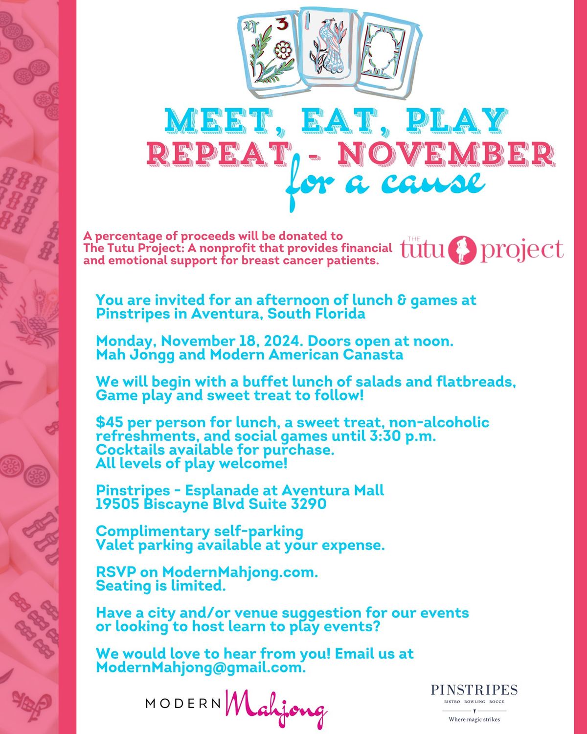 Meet Eat Play Repeat -Luncheon and Social Games