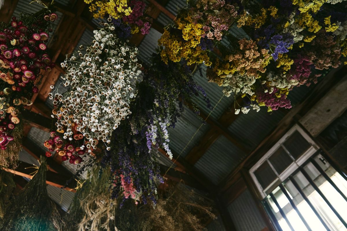 Freestanding Dried Floral Bouquets