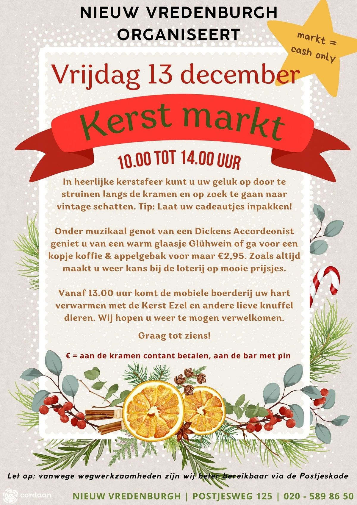 KERST MARKT NIEUW VREDENBURH - VRIJDAG 13 DECEMBER