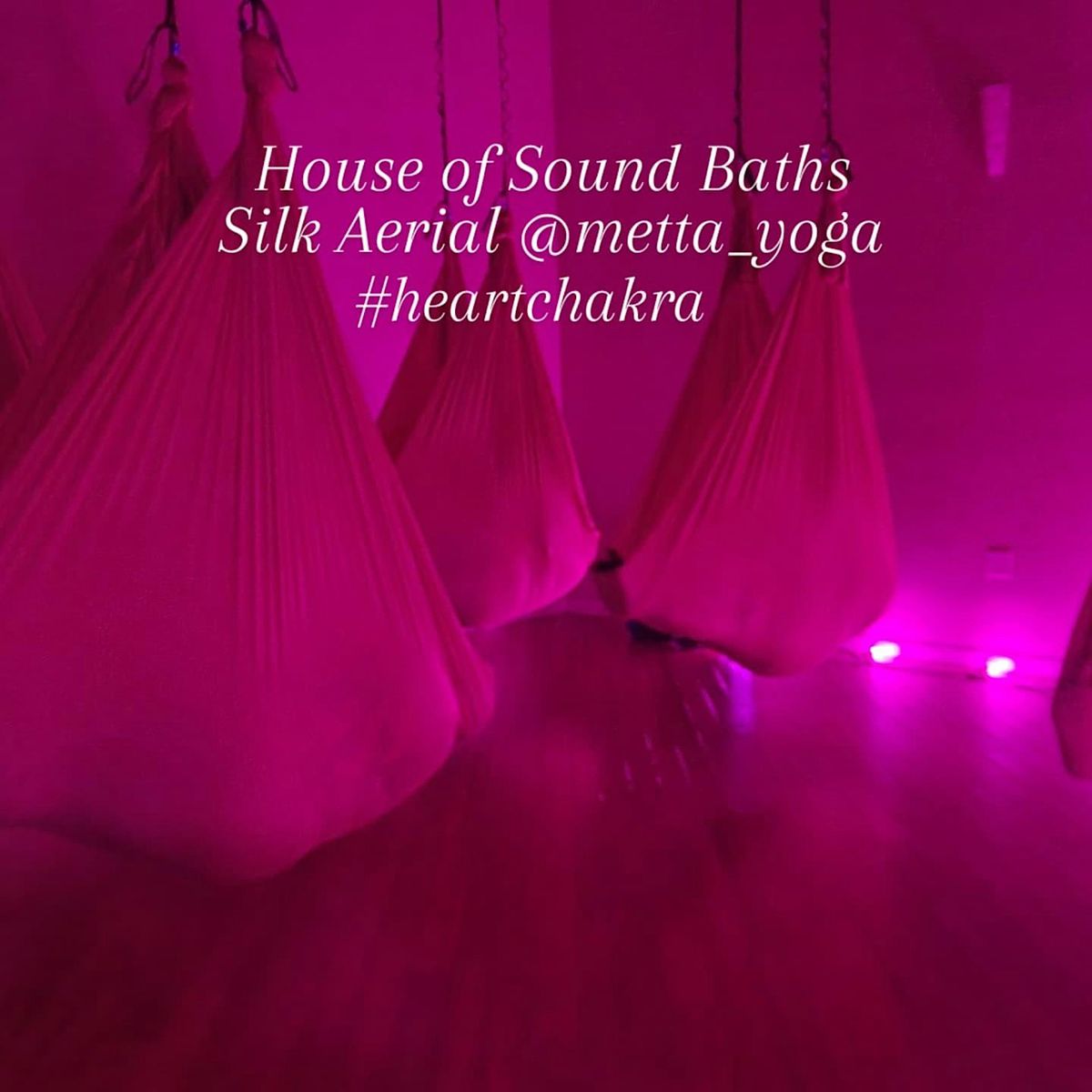 Worm Full moon Silk Aerial Sound Bath by Reiki Master Denise