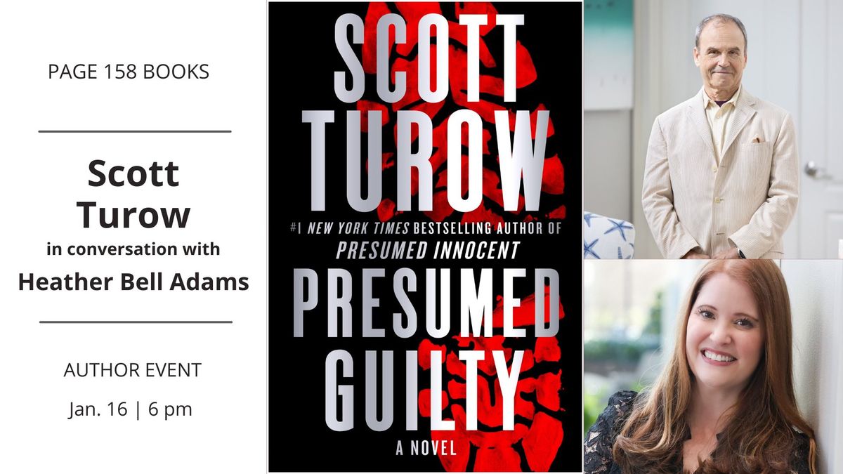 Author Event: Scott Turow in conversation with Heather Bell Adams