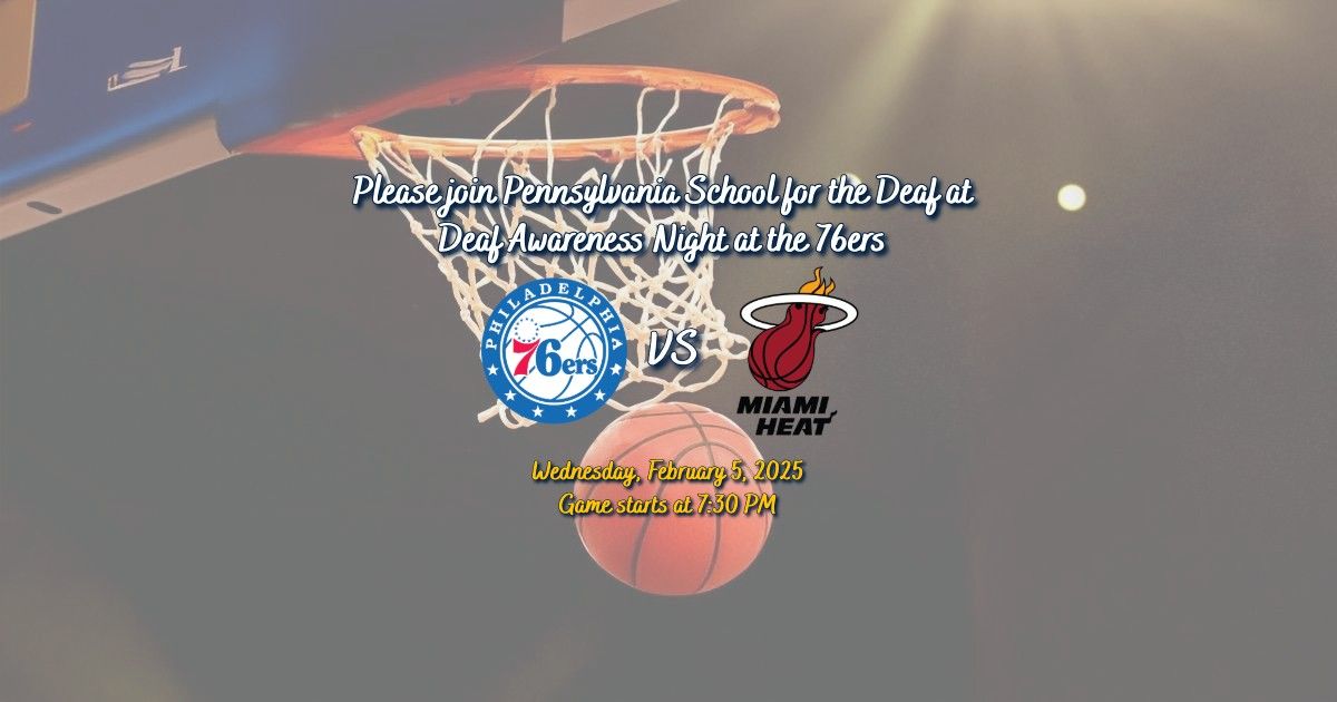 Deaf Awareness Night at 76ers