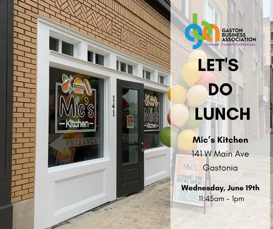 Let's Do Lunch at Mic's Kitchen 