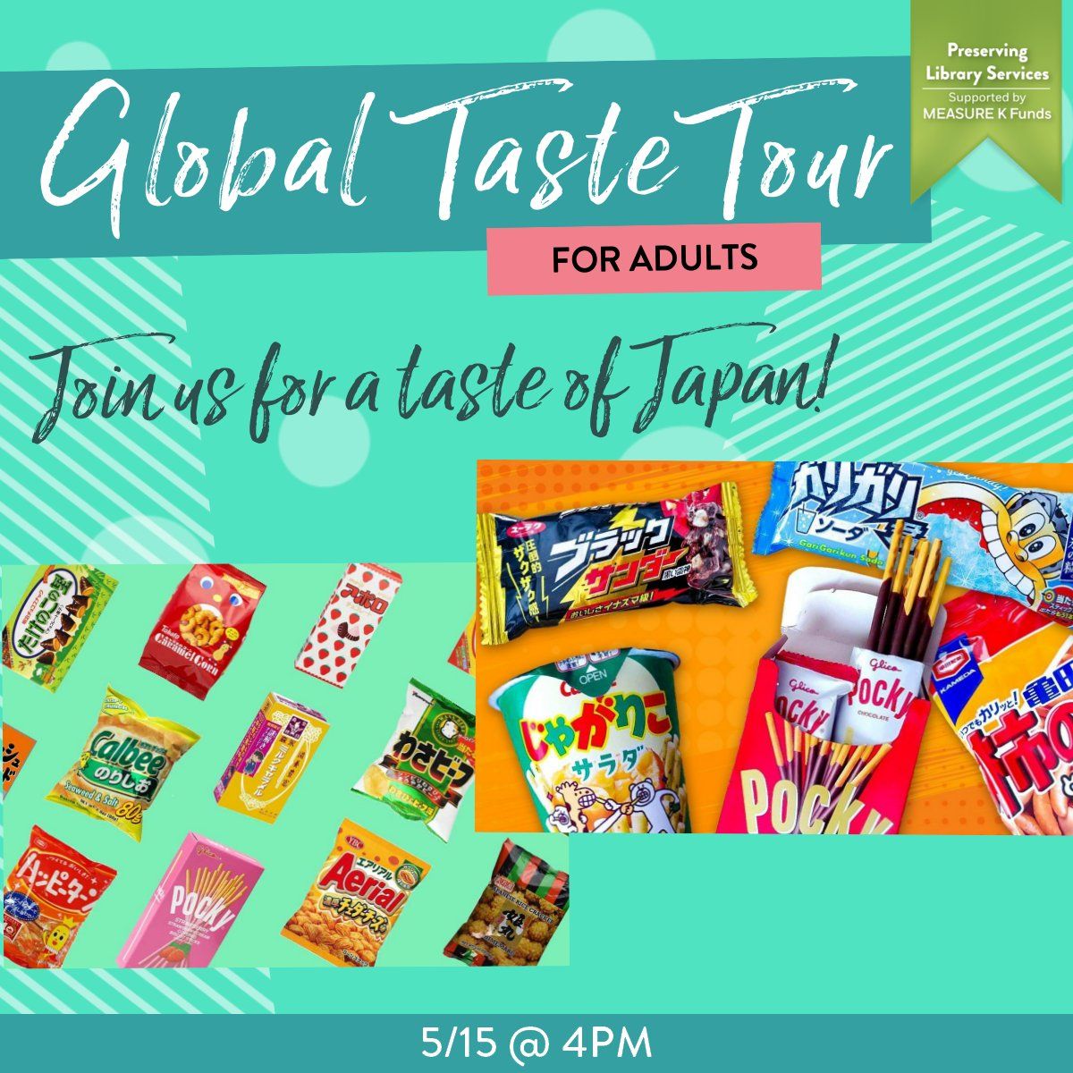 Global Taste Tour - FREE Event for Adults
