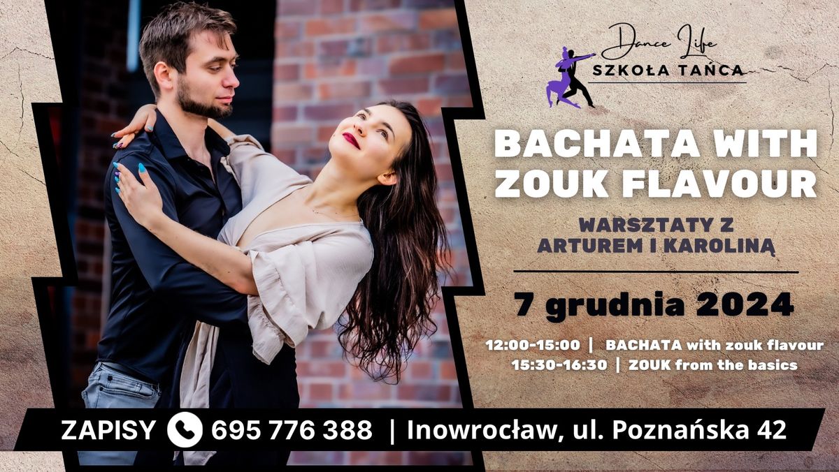 BACHATA with zouk flavour | warsztaty z Arturem i Karolin\u0105