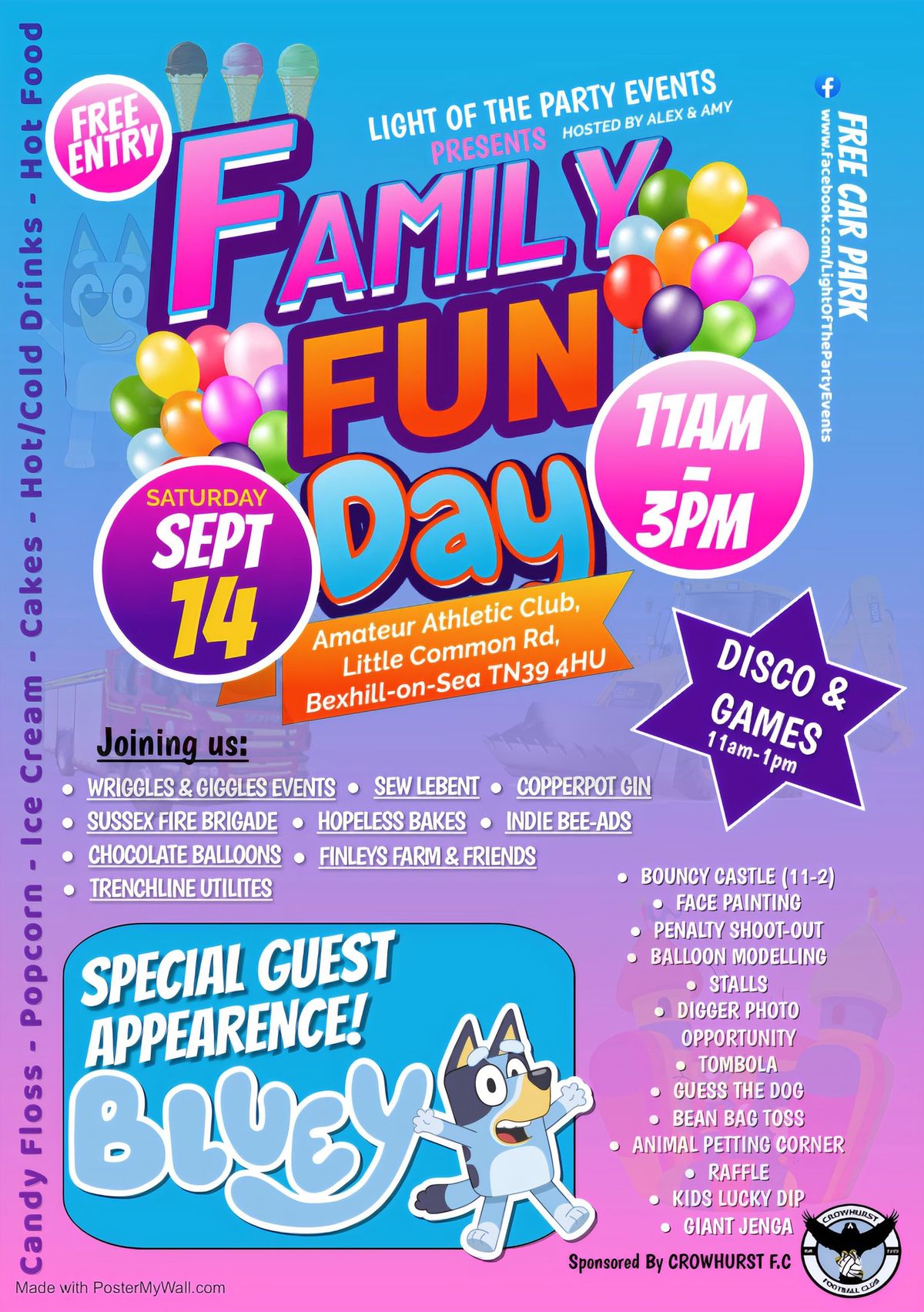 FAMILY FUN DAY - WITH SPECIAL GUEST BLUEY!! free entry!! (hosted by Light Of The Party Events)