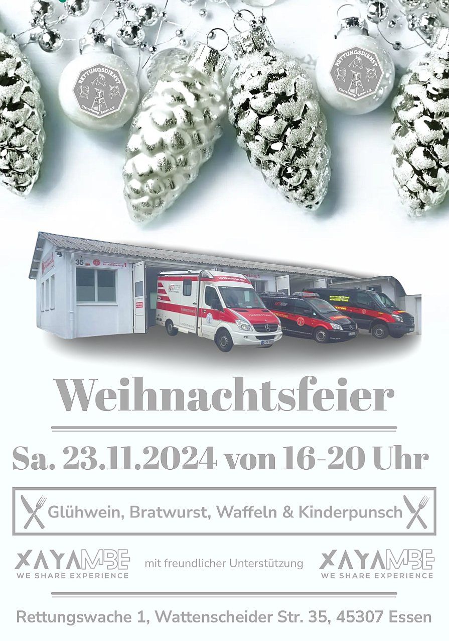 Weihnachtsfeier der Tierrettung Essen e.V.