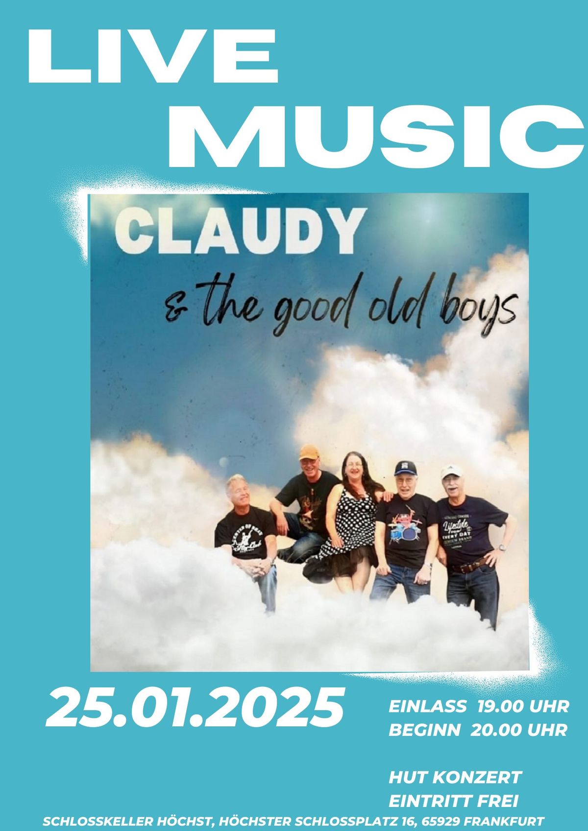 Claudy & the Good Old Boys im Schlosskeller H\u00f6chst