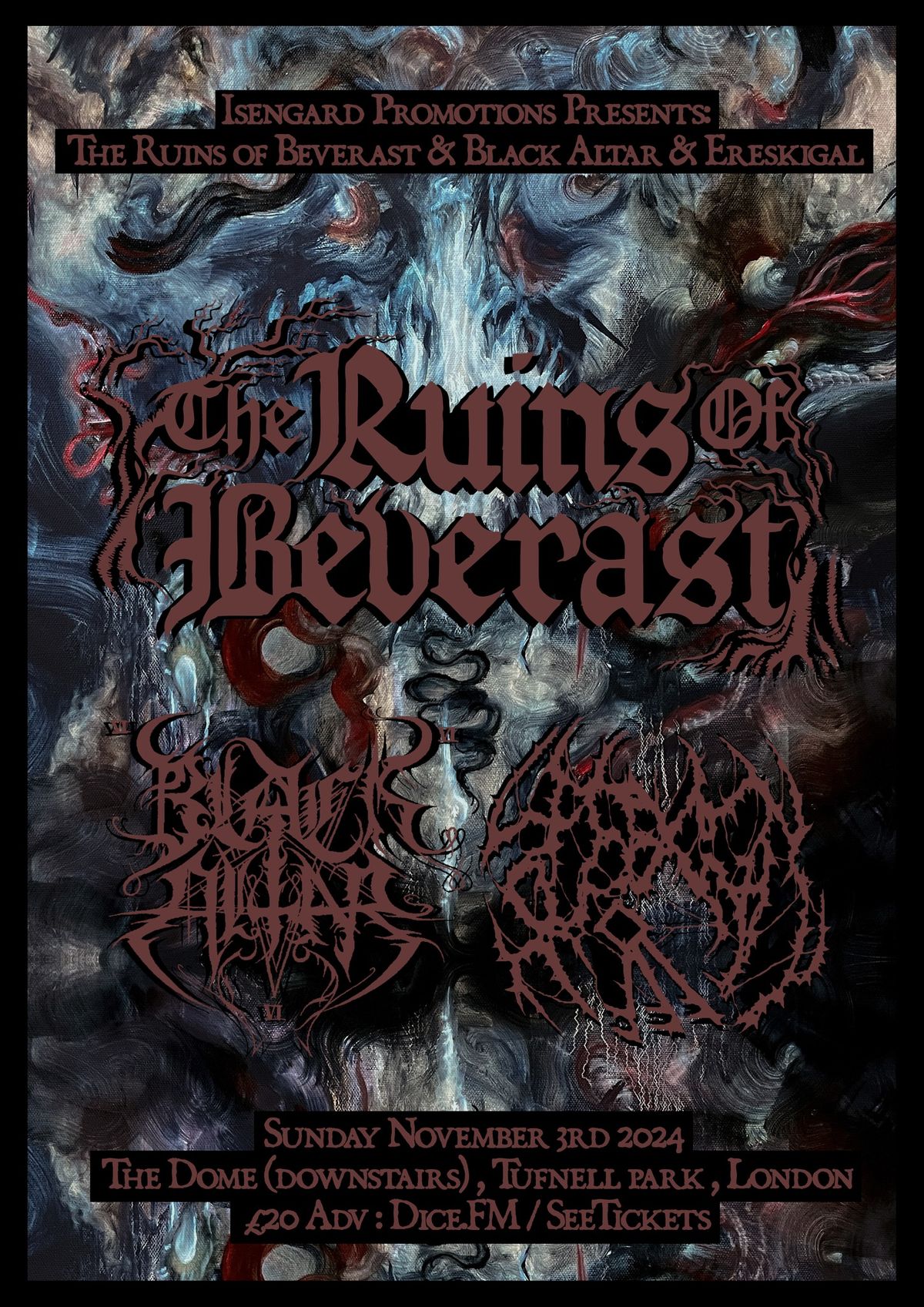 The Ruins of Beverast \/ Black Altar \/ Ereskigal - London 