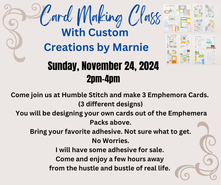 Card Making with Marnie  - November 24th 