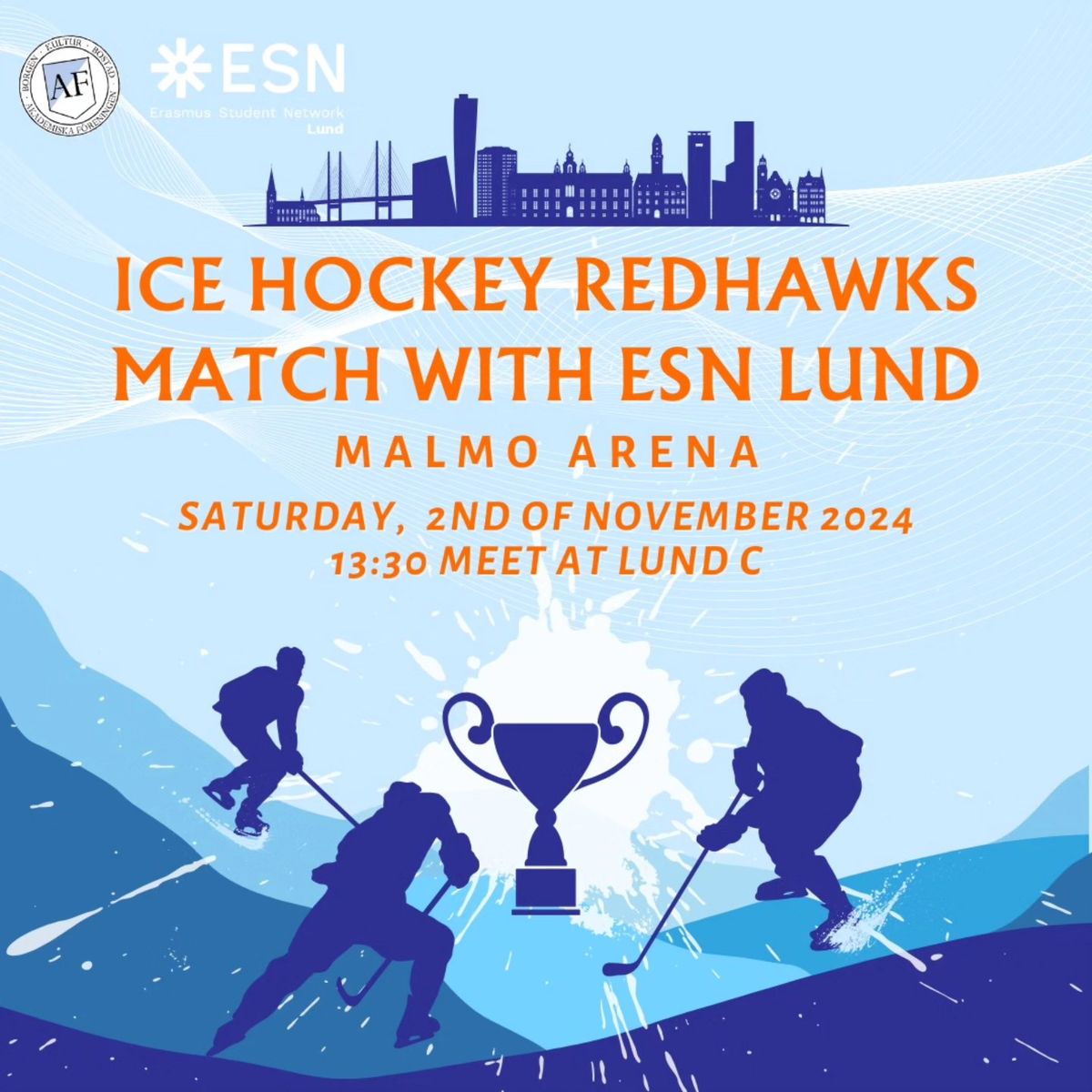 Ice Hockey Redhawks Match with ESN Lund