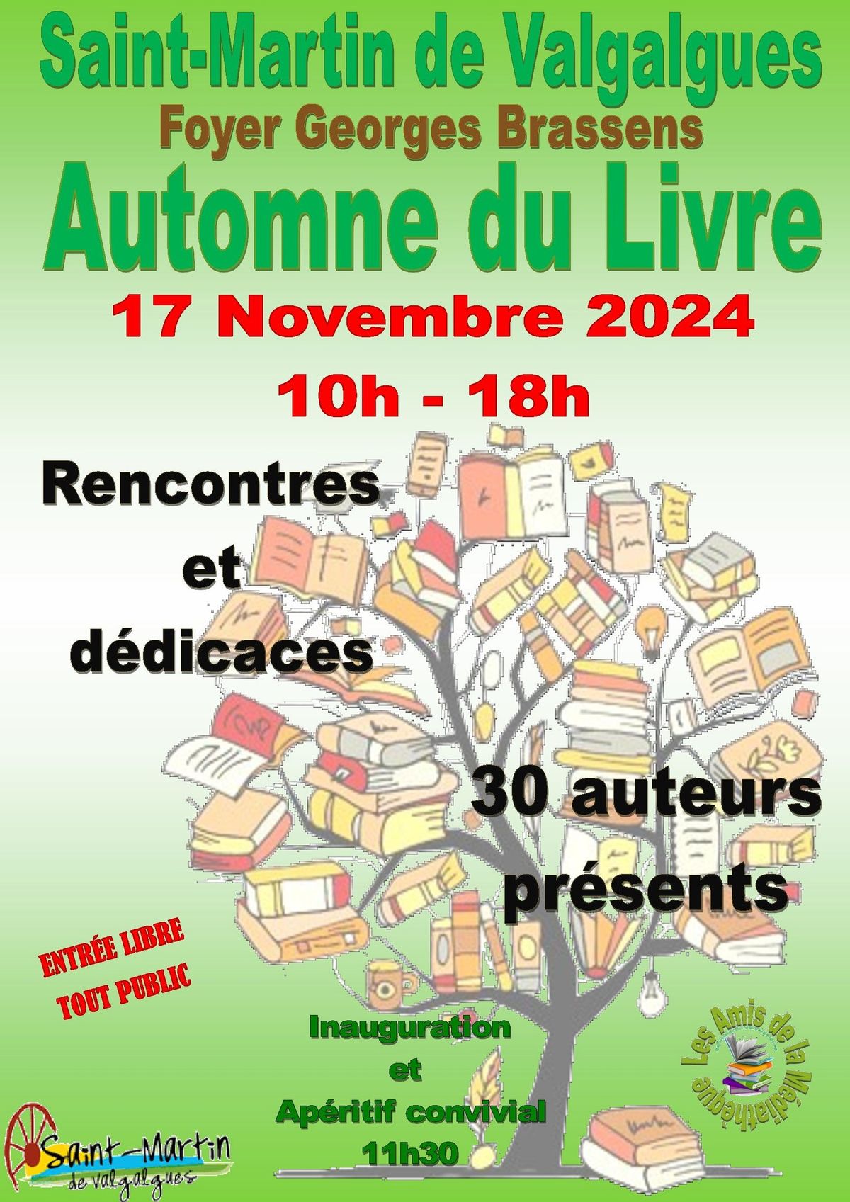 Automne du livre - Rencontres et d\u00e9dicaces avec les auteurs