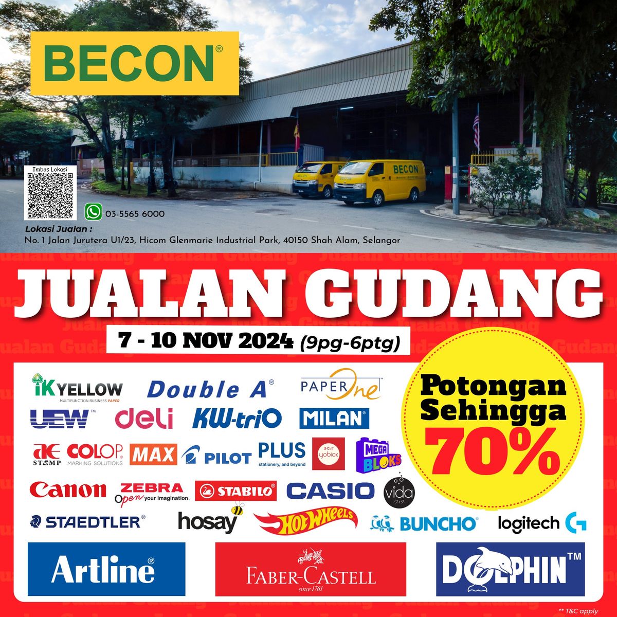 Becon Warehouse Sale 2024 \/  Becon Jualan Gudang 2024